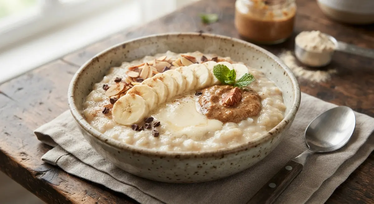 Cream of Rice Whey Banana Almond Butter